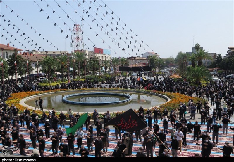 اجتماع بزرگ عاشورای حسینی در رشت به روایت تصویر