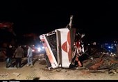 واژگونی اتوبوس در بزرگراه نیشابور ـ مشهد با 26 مصدوم
