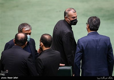 حسین امیرعبداللهیان وزیر پیشنهادی امور خارجه در روز دوم بررسی وزرای پیشنهادی دولت در مجلس