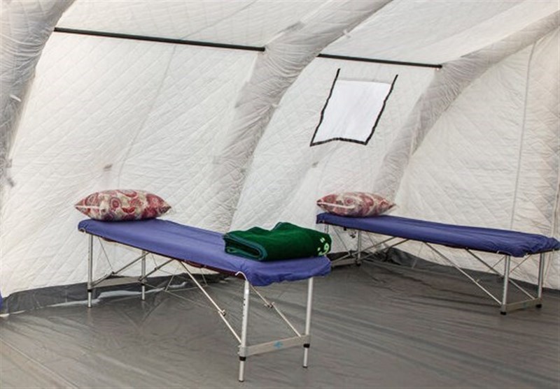 آماده‌سازی 26 تخت کرونایی در بیمارستان صحرایی قزوین / 8400 نفر در بیمارستان ارتش واکسینه شدند