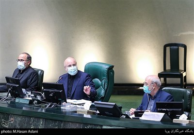 محمدباقر قالیباف رئیس مجلس در نوبت عصر روز سوم بررسی وزرای پیشنهادی دولت در مجلس