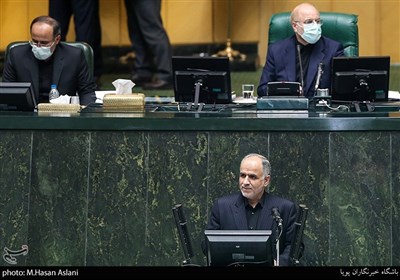 میرحسین رحیمی وزیرپیشنهادی دادگستری در نوبت عصر روز سوم بررسی وزرای پیشنهادی دولت در مجلس