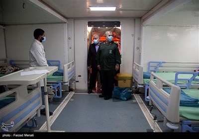 افتتاح بزرگترین بیمارستان سیار تخصصی کرونا توسط نیروی زمینی سپاه-کرمانشاه