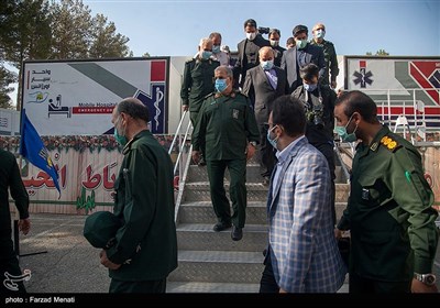 افتتاح بزرگترین بیمارستان سیار تخصصی کرونا توسط نیروی زمینی سپاه-کرمانشاه