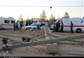 حادثه رانندگی در محور کرمان - باغین به روایت تصویر