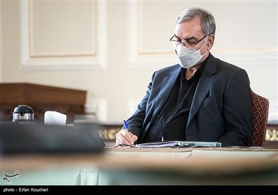 بهرام عین‌اللهی وزیر جدید بهداشت در نشست مشترک وزارت خارجه و وزارت بهداشت 