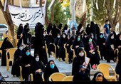 محفل عزاداری هیئت دختران انقلابی در گلستان شهدای اصفهان به روایت تصویر