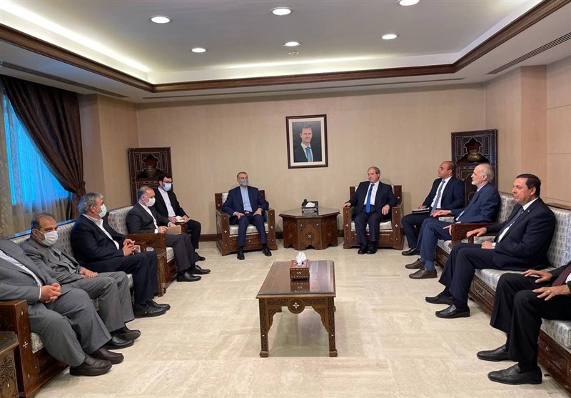 دیدار امیرعبداللهیان با وزیر خارجه سوریه در دمشق
