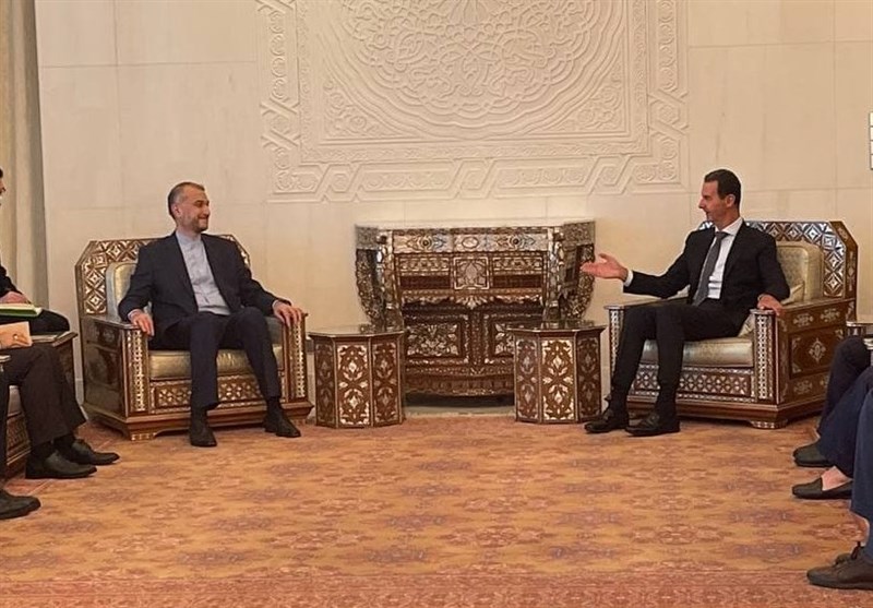 وزیر خارجه ایران با بشار اسد دیدار کرد+فیلم