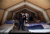 استقرار بیمارستان صحرایی نیروی زمینی سپاه پاسداران در مرز مهران/ خدمات به زائران 24 ساعته است