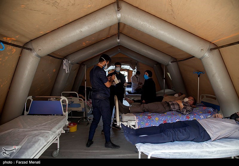استقرار بیمارستان صحرایی نیروی زمینی سپاه پاسداران در مرز مهران/ خدمات به زائران 24 ساعته است