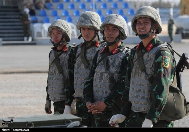 مرحله گروهی مسابقات نظامی اربابان سلاح میان روسیه و ویتنام در اصفهان به روایت تصویر