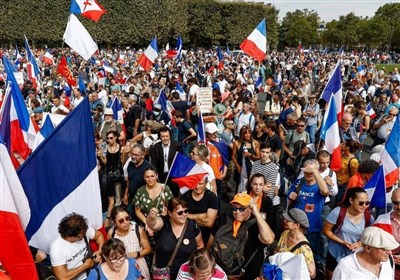  برگزاری اعتراضات ضد قواعد کرونایی در فرانسه برای هشتمین هفته متوالی 