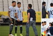 تعلیق بازی برزیل - آرژانتین در شبی جنجالی/ پلیس برزیل در صدد دستگیری چند بازیکن آرژانتین + عکس