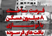 فیلم| فرصت ساخت 8 میلیون مسکن در کشور با نوسازی بافتهای فرسوده