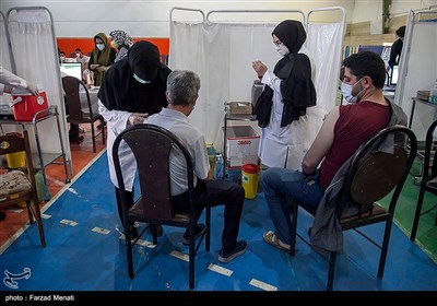 تزریق واکسن کرونا در طرح شهید سلیمانی - کرمانشاه