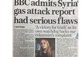 بی بی سی به پخش گزارش دروغین درباره حمله شیمیایی در سوریه اعتراف کرد