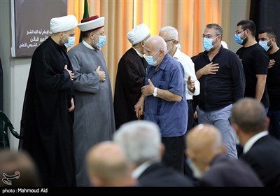مراسم تشییع پیکر شیخ قبلان در بیروت