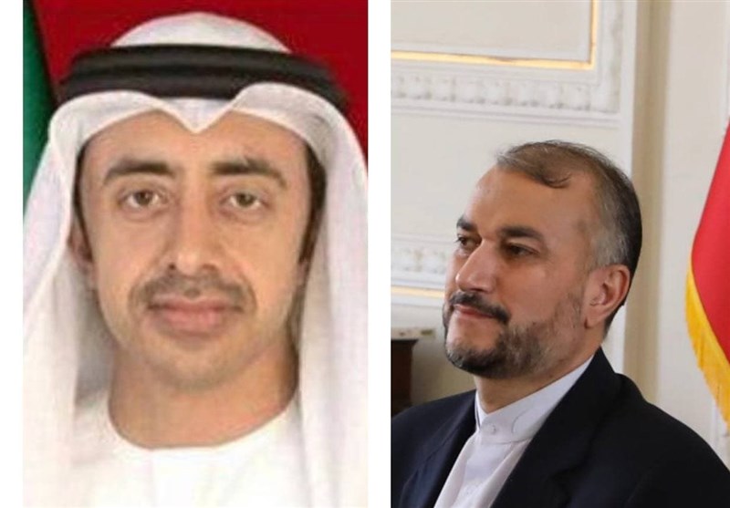 Iran’s FM, UAE Counterpart Discuss Bilateral Ties, Regional Developments