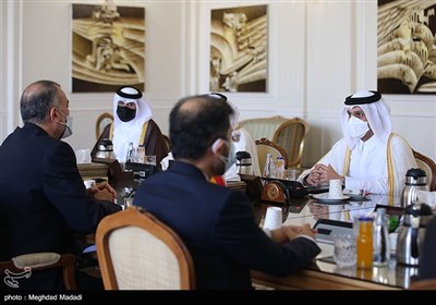 دیدار وزیرخارجه قطر با امیرعبداللهیان