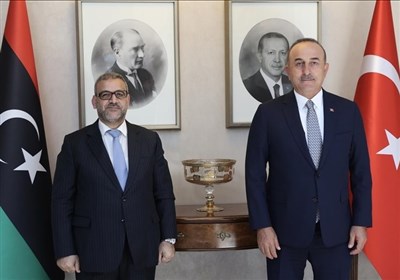  دیدار رئیس شورای عالی دولت لیبی با چاووش اوغلو در ترکیه 