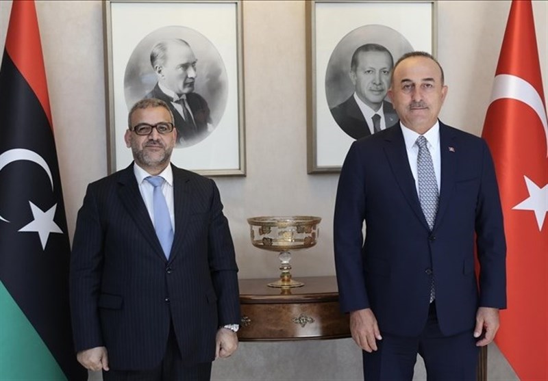 دیدار رئیس شورای عالی دولت لیبی با چاووش اوغلو در ترکیه
