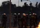 Anti-COVID Vaccine Protesters Clash with Police in Greece