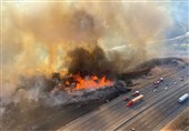 Wildfire Forces Closure of Part of Freeway in California