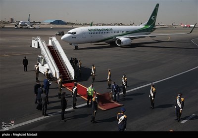 در حاشیه ورود مصطفی الکاظمی نخست‌وزیر عراق