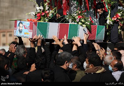 مراسم تشییع و تدفین پیکر مطهر شهید مدافع حرم مرتضی کریمی