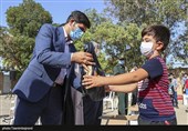 بستههای نوشتافزار به دانش آموزان محروم استان خراسان شمالی اهدا شد+ تصاویر