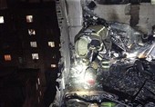 انفجار بامدادی در ساختمان 7 طبقه مسکونی + تصاویر