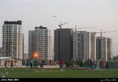 تمرین تیم فوتبال سپاهان در تهران