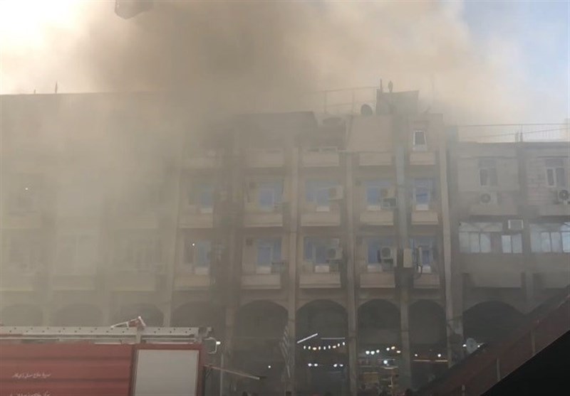 وقوع آتش سوزی در هتلی در کربلاء