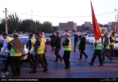 مراسم اعزام خدام الحسین (ع) نیروهای خدمات شهری شهرداری تهران برای خدمت رسانی در زائرین مراسم اربعین