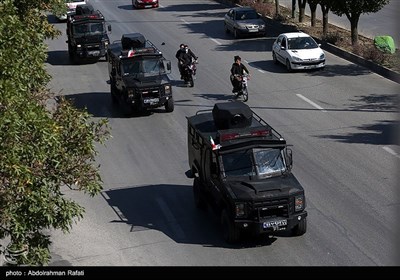 مراسم رژه موتورسواران نیروهای مسلح همدان