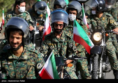 Bikers Hold Military Parades to Mark Sacred Defense Week in Iran