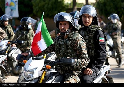 Bikers Hold Military Parades to Mark Sacred Defense Week in Iran