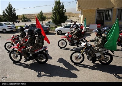 Bikers Hold Military Parades to Mark Sacred Defense Week in Iran