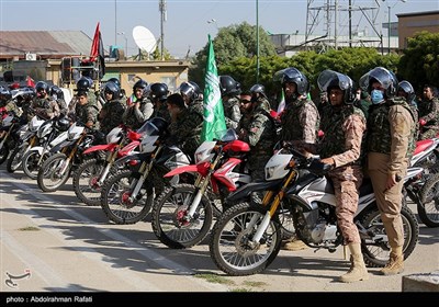 Bikers Hold Military Parades to Mark Sacred Defense Week in Iran