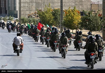 Bikers Hold Military Parades to Mark Sacred Defense Week in Iran