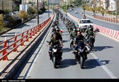 مراسم رژه موتورسواران نیروهای مسلح همدان