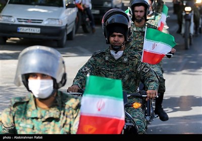 Bikers Hold Military Parades to Mark Sacred Defense Week in Iran