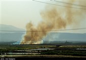 سوزاندن زمین های زراعی منطقه درودزن و کامفیروز به جهت کشت سریع تر نشاء برنج وبه وجود آمدن آلودگی زیست محیطی 