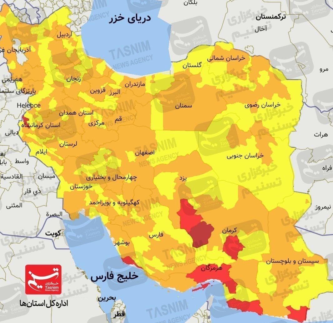 روند کاهشی کرونا در استان سمنان ادامه دارد؛ مرکز و غرب استان در وضعیت حساس