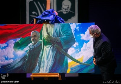 رونمایی از اثر استاد روح الامین در افتتاحیه کنگره ملی شعر سردار سربداران