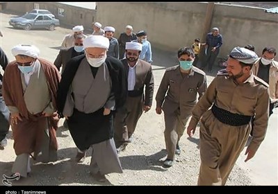 بازدید میدانی نماینده ولیفقیه در کردستان از روستای سرابقامیش/ مشکلات مردم را منعکس و پیگیری میکنم + تصاویر