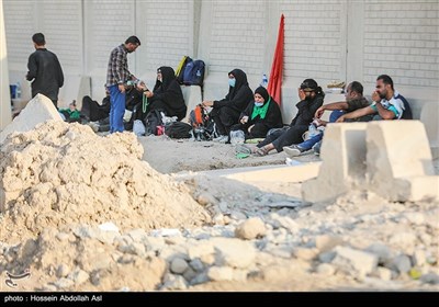 زائران اربعین حسینی در مرز شلمچه