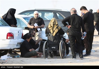 زائران اربعین حسینی در مرز شلمچه
