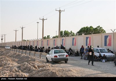 زائران اربعین حسینی در مرز شلمچه